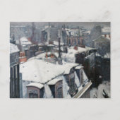 Gustave Caillebotte - Daken in de Sneeuw Briefkaart (Voorkant)