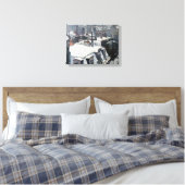 Gustave Caillebotte - Daken in de Sneeuw Canvas Afdruk (Insitu (Slaapkamer))