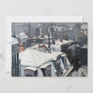 Gustave Caillebotte - Daken in de Sneeuw Kaart