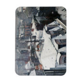 Gustave Caillebotte - Daken in de Sneeuw Magneet (Verticaal)