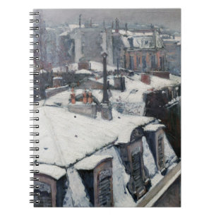 Gustave Caillebotte - Daken in de Sneeuw Notitieboek