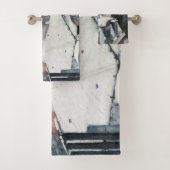 Gustave Caillebotte - Dakpannen in de sneeuw Bad Handdoek (Insitu)