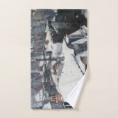 Gustave Caillebotte - Dakpannen in de sneeuw Bad Handdoek (Handdoek)