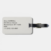 Gustave Caillebotte - Dakpannen in de sneeuw Bagagelabel (Achterkant horizontaal)