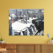 Gustave Caillebotte - Dakpannen in de sneeuw Canvas Afdruk (Insitu (Woonkamer))
