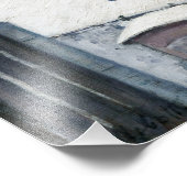 Gustave Caillebotte - Dakpannen in de sneeuw Foto Afdruk (Hoek)