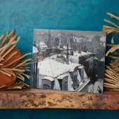 Gustave Caillebotte - Dakpannen in de sneeuw Fotoplaat (Zijkant)