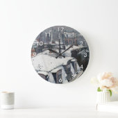 Gustave Caillebotte - Dakpannen in de sneeuw Grote Klok (Huis)