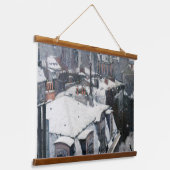 Gustave Caillebotte - Dakpannen in de sneeuw Hangend Wandkleed (Gebogen)