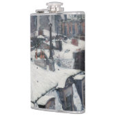 Gustave Caillebotte - Dakpannen in de sneeuw Heupfles (Links)