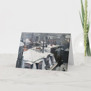 Gustave Caillebotte - Dakpannen in de sneeuw Kaart