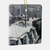 Gustave Caillebotte - Dakpannen in de sneeuw Keramisch Ornament (Rechts)
