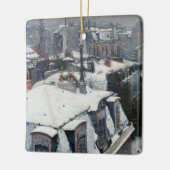 Gustave Caillebotte - Dakpannen in de sneeuw Keramisch Ornament (Links)