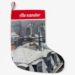 Gustave Caillebotte - Dakpannen in de sneeuw Kleine Kerstsok