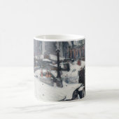 Gustave Caillebotte - Dakpannen in de sneeuw Koffiemok (Center)