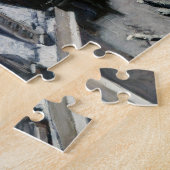 Gustave Caillebotte - Dakpannen in de sneeuw Legpuzzel (Zijkant)