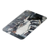 Gustave Caillebotte - Dakpannen in de sneeuw Magneet (Linkerzijde)