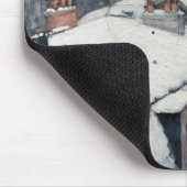 Gustave Caillebotte - Dakpannen in de sneeuw Muismat (Hoek)