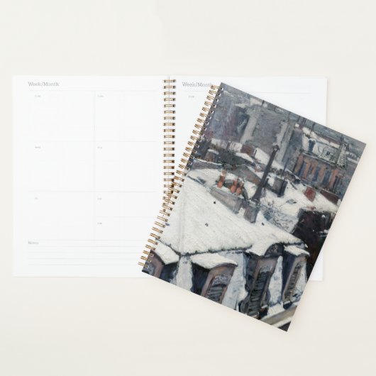 Gustave Caillebotte - Dakpannen in de sneeuw Planner (Display)