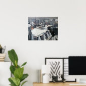 Gustave Caillebotte - Dakpannen in de sneeuw Poster (Thuiskantoor)