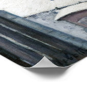 Gustave Caillebotte - Dakpannen in de sneeuw Poster (Hoek)