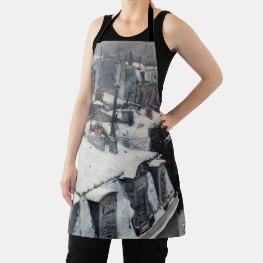 Gustave Caillebotte - Dakpannen in de sneeuw Schort (Insitu)