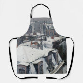 Gustave Caillebotte - Dakpannen in de sneeuw Schort (Voorkant)