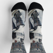 Gustave Caillebotte - Dakpannen in de sneeuw Sokken (Top)