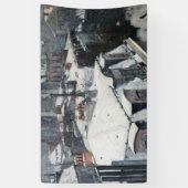 Gustave Caillebotte - Dakpannen in de sneeuw Spandoek (Verticaal)