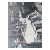 Gustave Caillebotte - Dakpannen in de sneeuw Tafelkleed (Voorkant)