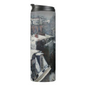 Gustave Caillebotte - Dakpannen in de sneeuw Thermosbeker (Geroteerd rechts)