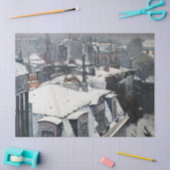 Gustave Caillebotte - Dakpannen in de sneeuw Tissuepapier (Craft)