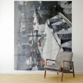 Gustave Caillebotte - Dakpannen in de sneeuw Wandkleed (In situ)