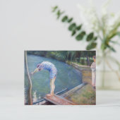 Gustave Caillebotte - De badende / De duiker Briefkaart (Staand voorkant)