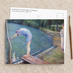 Gustave Caillebotte - De badende / De duiker Briefkaart
