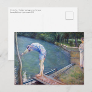 Gustave Caillebotte - De badende / De duiker Briefkaart