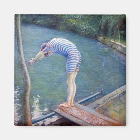 Gustave Caillebotte - De badende / De duiker Magneet (Voorkant)