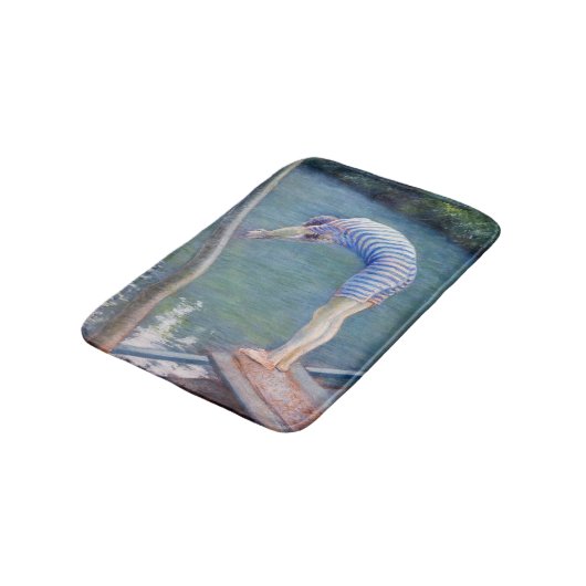 Gustave Caillebotte - De Bader / De Duiker Badmat (Gekanteld)