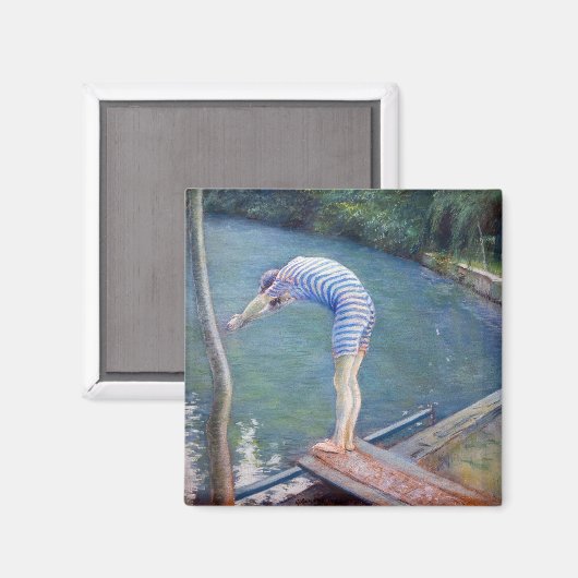 Gustave Caillebotte - De Bader / De Duiker Magneet (Voorkant / Achterkant)
