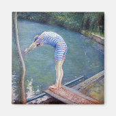 Gustave Caillebotte - De Bader / De Duiker Magneet (Voorkant)