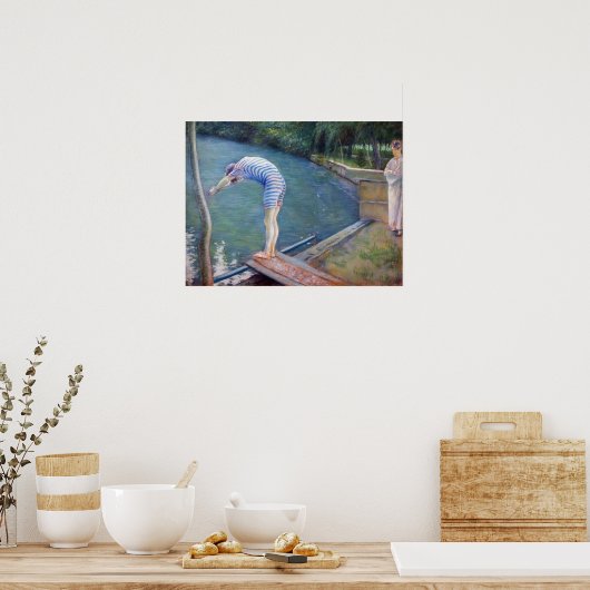 Gustave Caillebotte - De Bader / De Duiker Poster (Keuken)