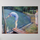 Gustave Caillebotte - De Bader / De Duiker Poster (Voorkant)
