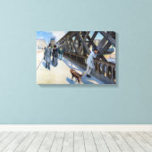 Gustave Caillebotte - De Europese Brug Canvas Afdruk (Insitu (Houten vloer))