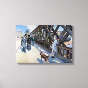 Gustave Caillebotte - De Europese Brug Canvas Afdruk