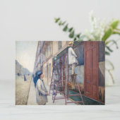 Gustave Caillebotte - De huisschilders Bedankkaart (Staand voorkant)