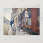 Gustave Caillebotte - De Huisschilders Briefkaart (Voorkant)