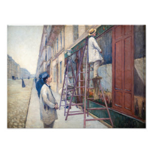 Gustave Caillebotte - De huisschilders Foto Afdruk
