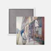 Gustave Caillebotte - De huisschilders Magneet (Voorkant / Achterkant)