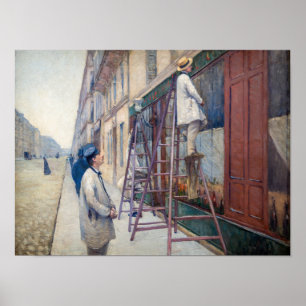 Gustave Caillebotte - De huisschilders Poster
