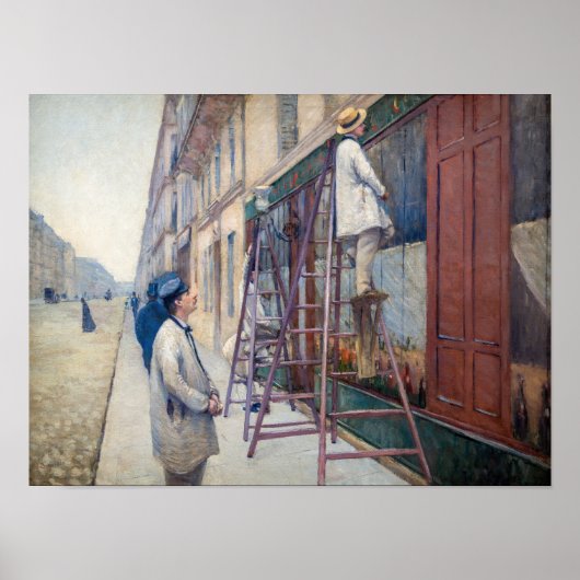 Gustave Caillebotte - De Huisschilders Poster (Voorkant)